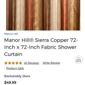 Copper Shower Curtain